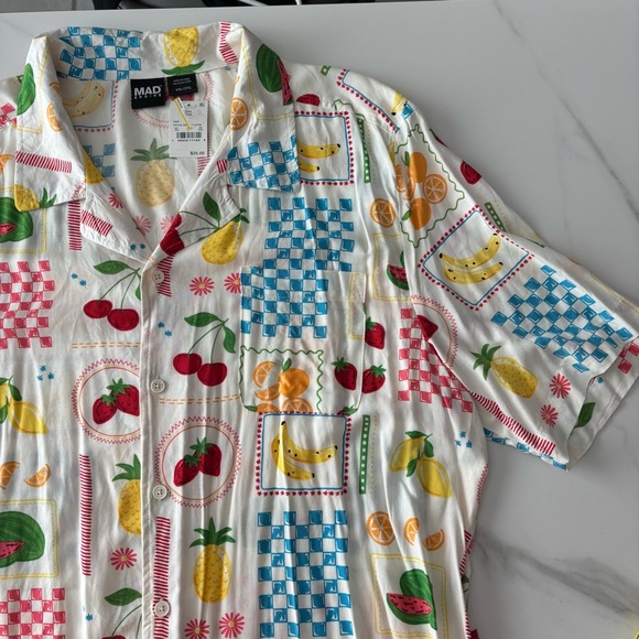 MAD Engine Other - MAD Engine Colorful Fruit Pattern Men's Shirt XXL